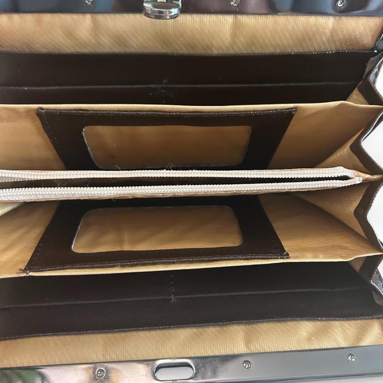 Jimmy Choo Black Textured Clutch Wallet — photo 3 of 5