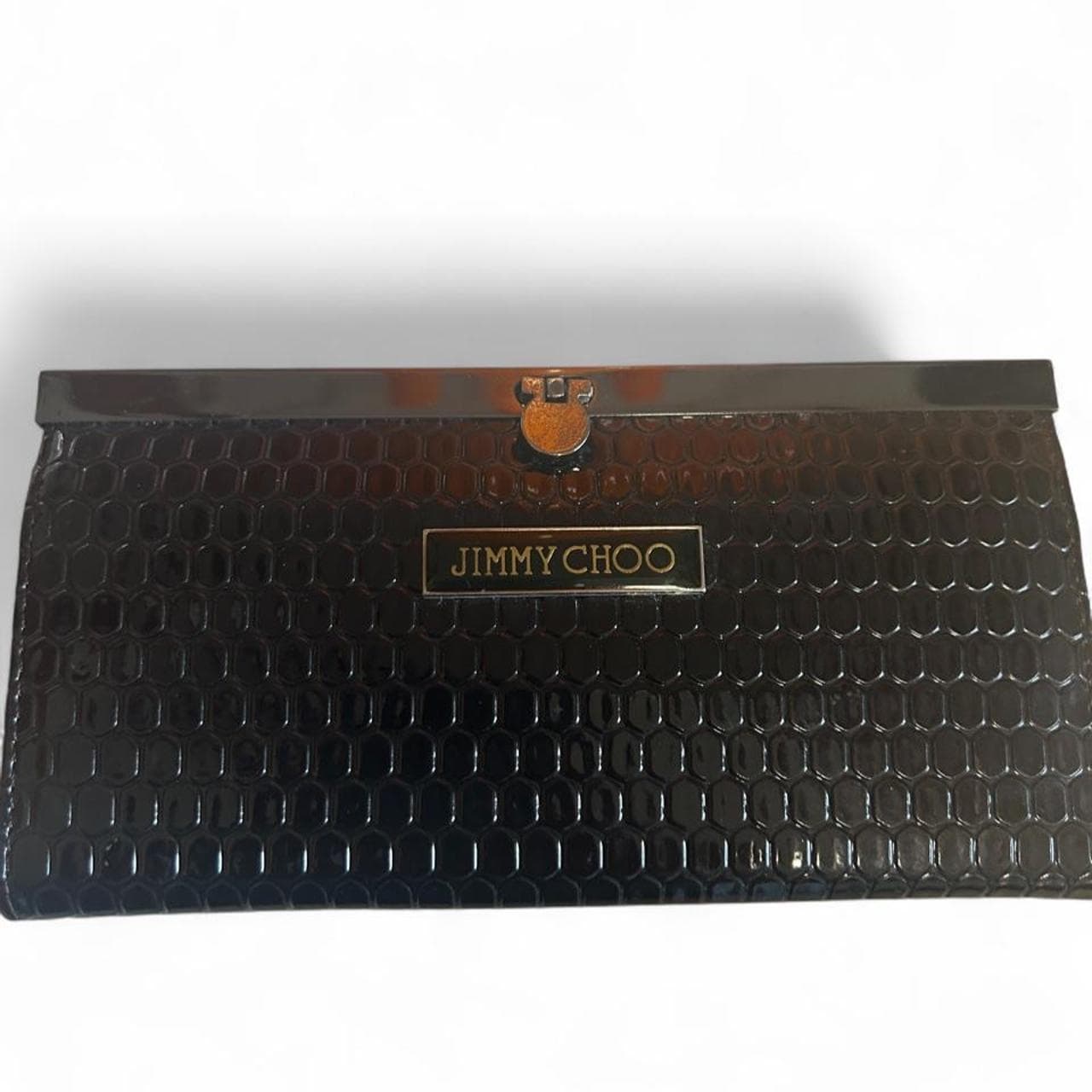 Jimmy Choo Black Textured Clutch Wallet — photo 5 of 5