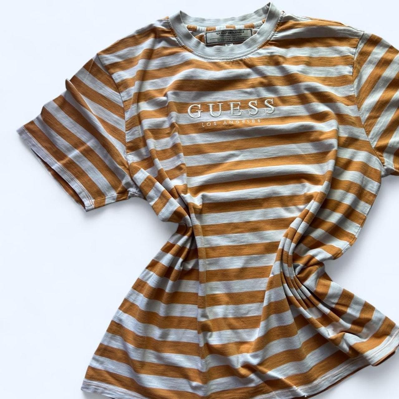 Vintage Guess Los Angeles Striped Long Sleeve T-Shirt — photo 3 of 4