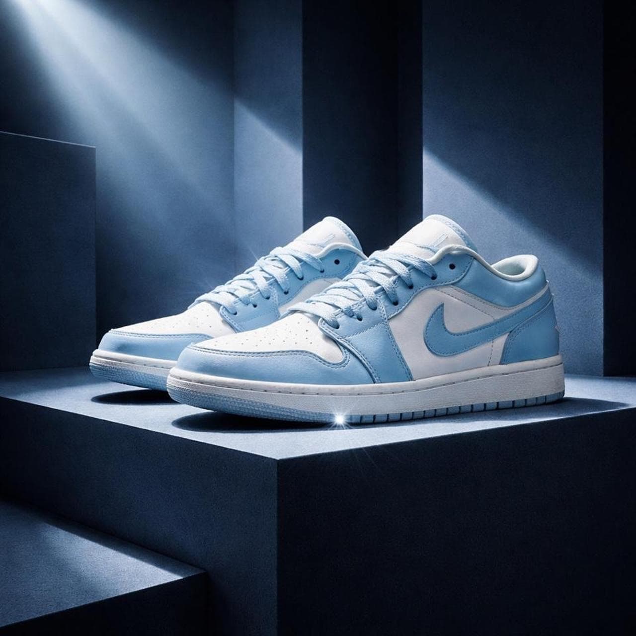 Nike Air Jordan 1 Low University Blue White Sneakers — photo 2 of 4