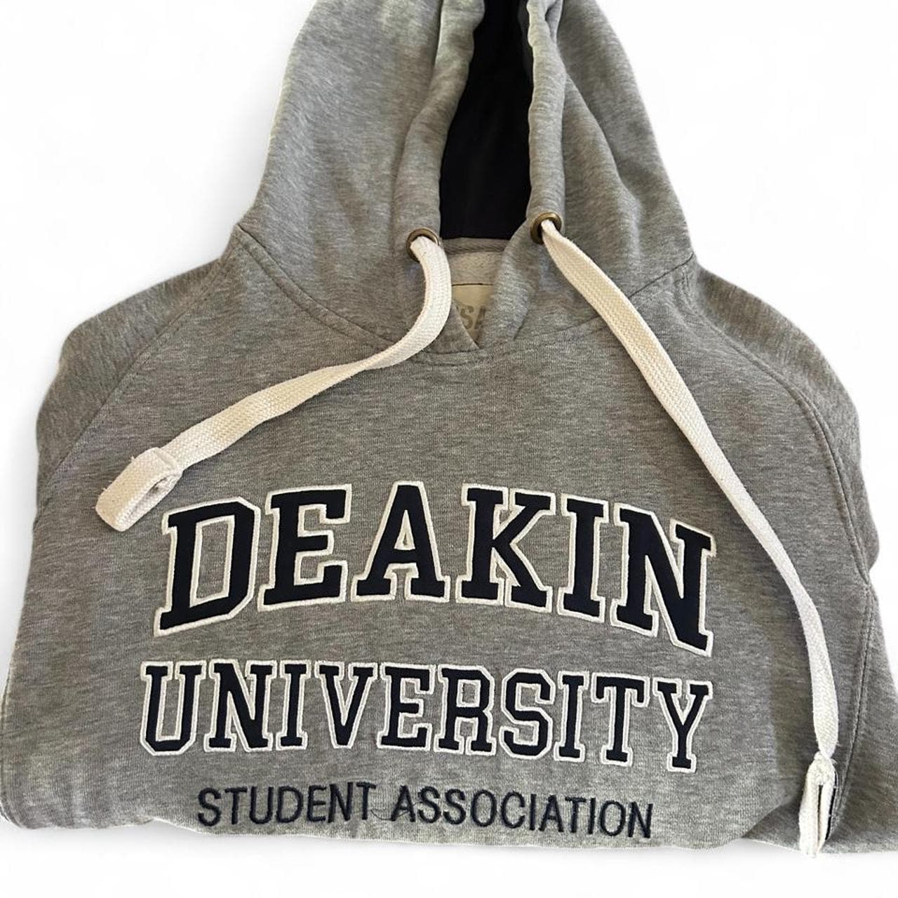 Vintage Style DUSA Deakin University Grey Marle Pullover Hoodie — photo 3 of 4