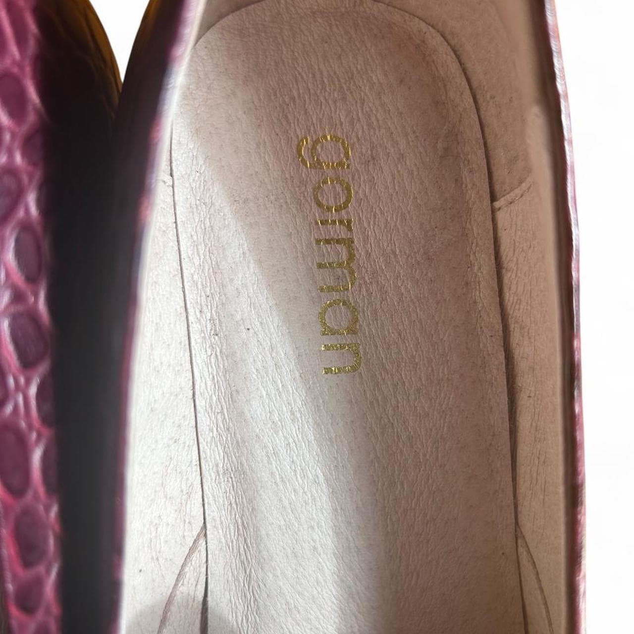 Gorman Burgundy Croc Embossed Slip On Loafers — photo 4 of 5