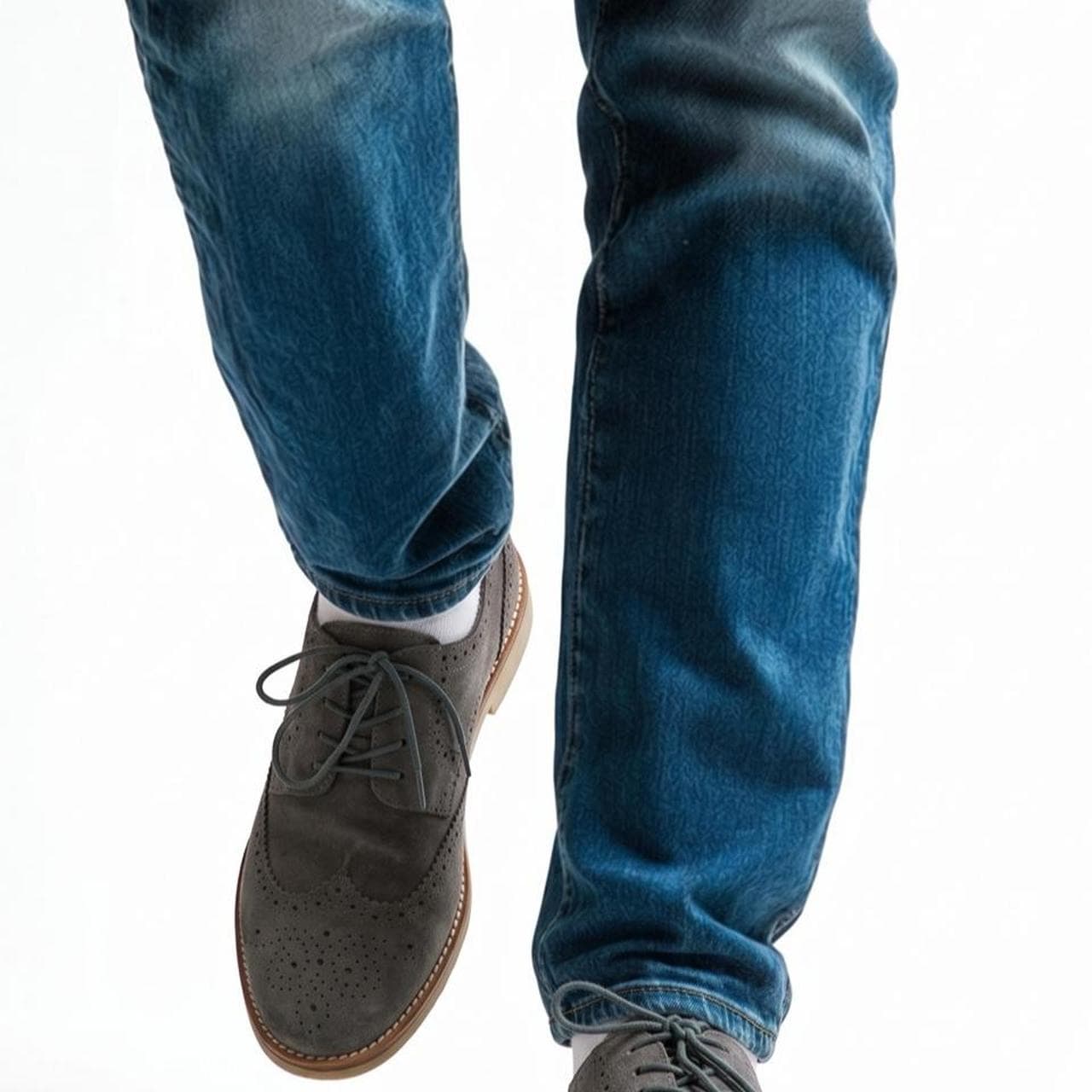 Country Road Briggs Charcoal Grey Suede Lace Up Brogues — photo 2 of 6