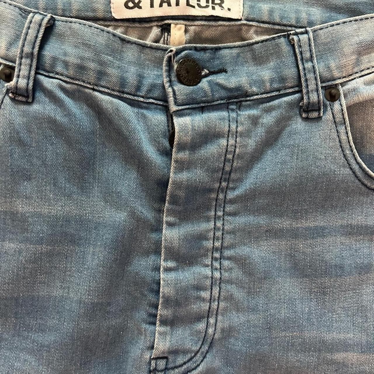 Sampson & Taylor Straight Leg Ripped Distressed Jeans — photo 5 of 6