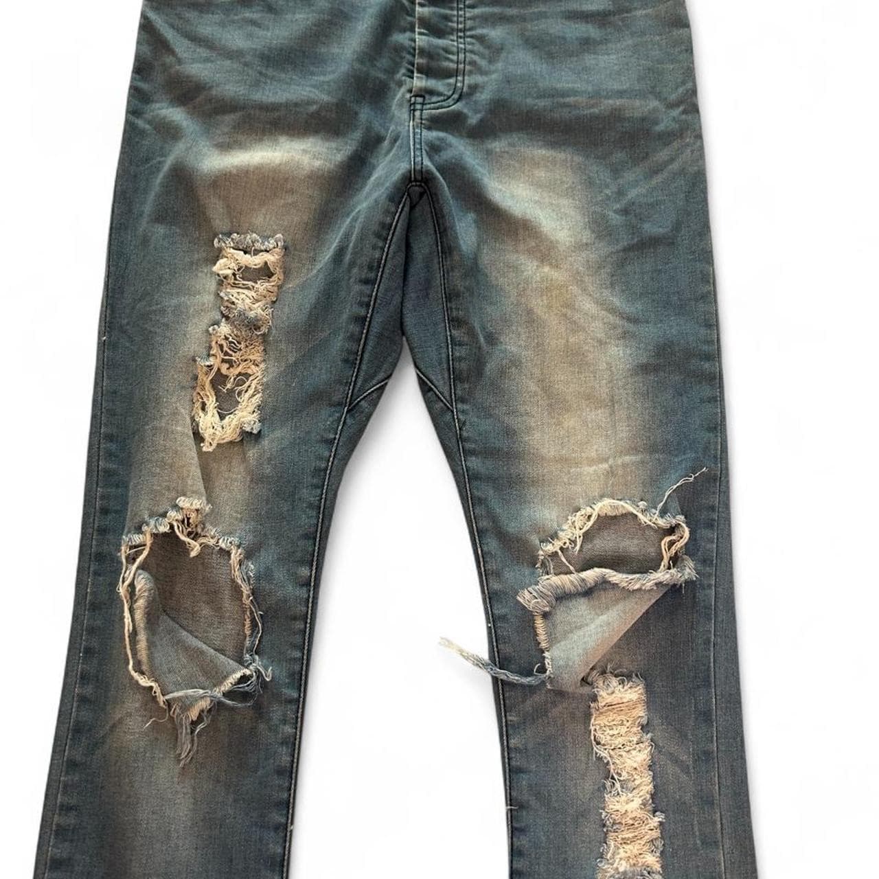 Sampson & Taylor Straight Leg Ripped Distressed Jeans — photo 6 of 6