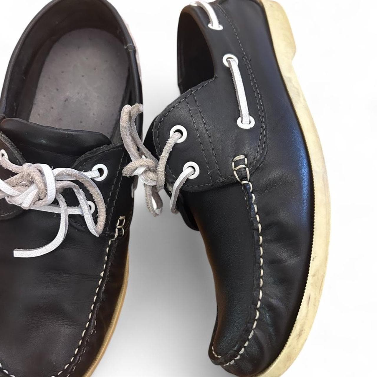 Elastomere Unisex Classic Boat Shoes Black — photo 1 of 4