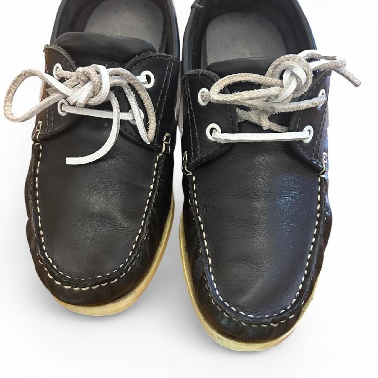 Elastomere Unisex Classic Boat Shoes Black — photo 3 of 4