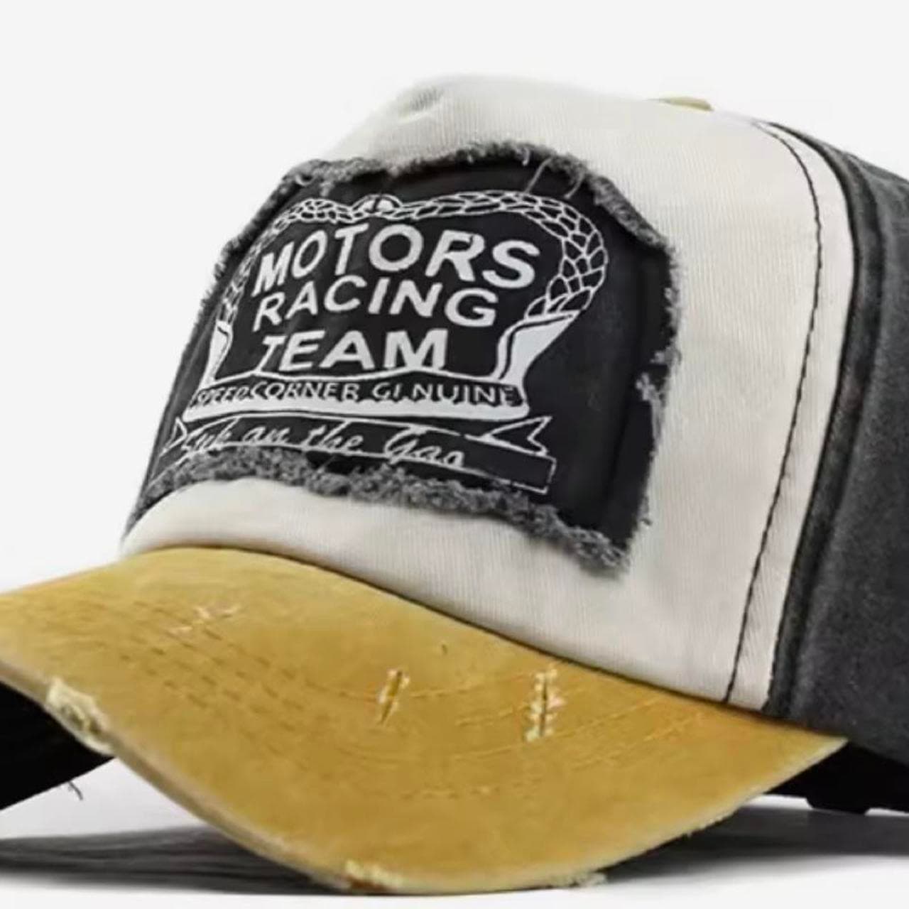 Motors Racing Team Distressed Vintage Style Trucker Cap — photo 5 of 5