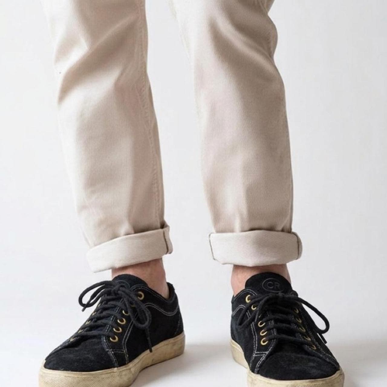 Country Road Black Suede Retro Lace Up Sneakers — photo 1 of 7