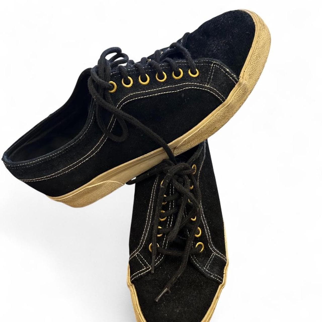 Country Road Black Suede Retro Lace Up Sneakers — photo 2 of 7