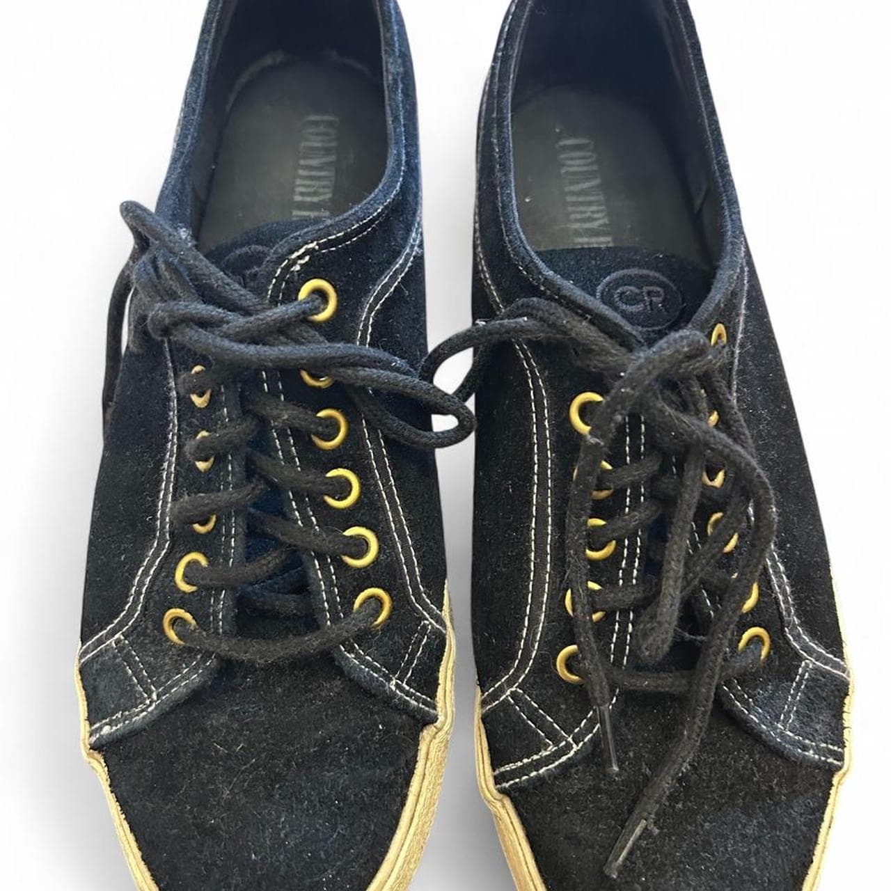 Country Road Black Suede Retro Lace Up Sneakers — photo 6 of 7