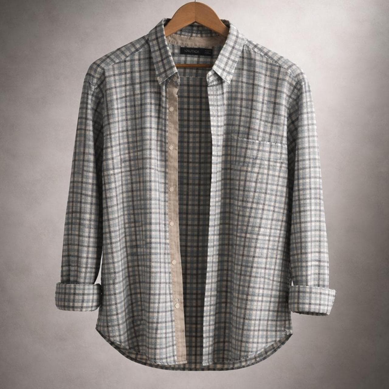 Nautica Men's Long Sleeve Check Button Down Shirt — photo 3 of 4