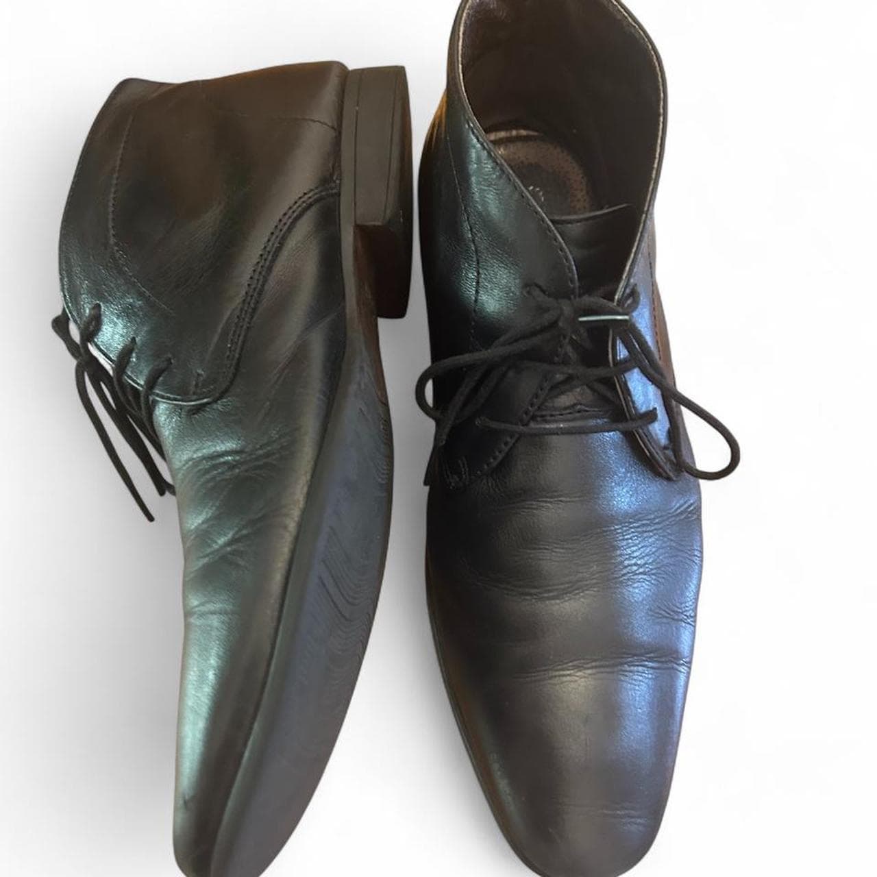 Slaters Men's Black Leather Ankle Boots — photo 3 of 5