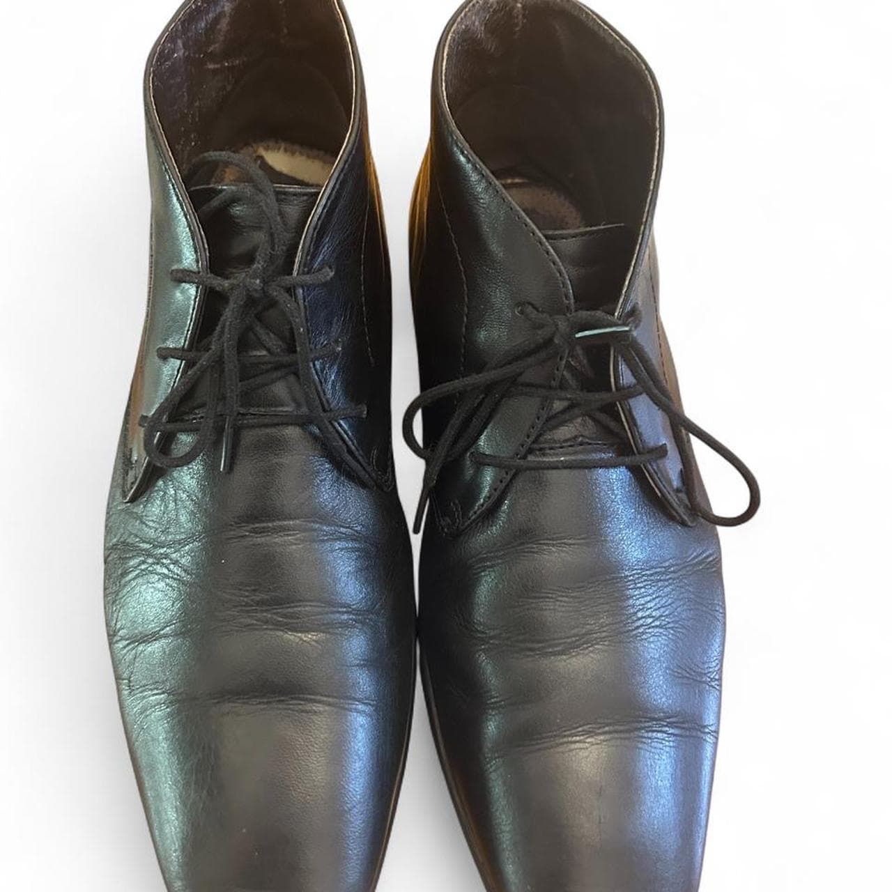 Slaters Men's Black Leather Ankle Boots — photo 4 of 5