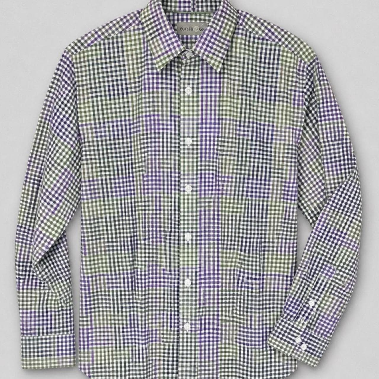 Cutler & Co Men's Long Sleeve Multi-Colour Check Button-Up Shirt — photo 2 of 6