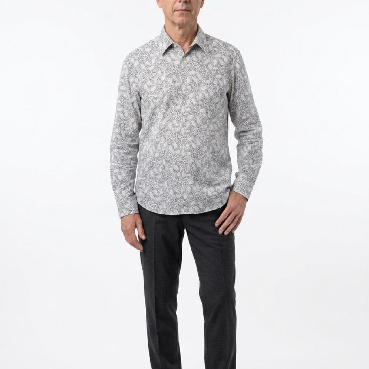 Calvin Klein Jeans Men's Long Sleeve Shirt Blue — photo 5 of 7