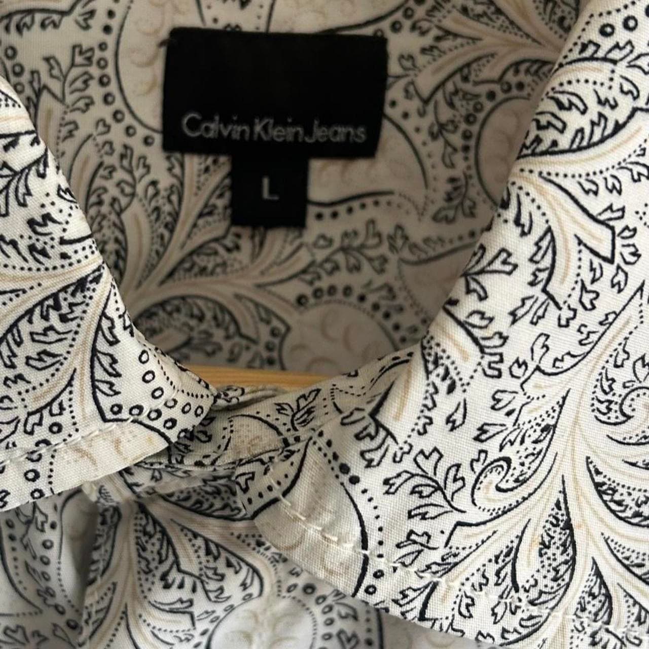 Calvin Klein Jeans Men's Long Sleeve Shirt Blue — photo 6 of 7