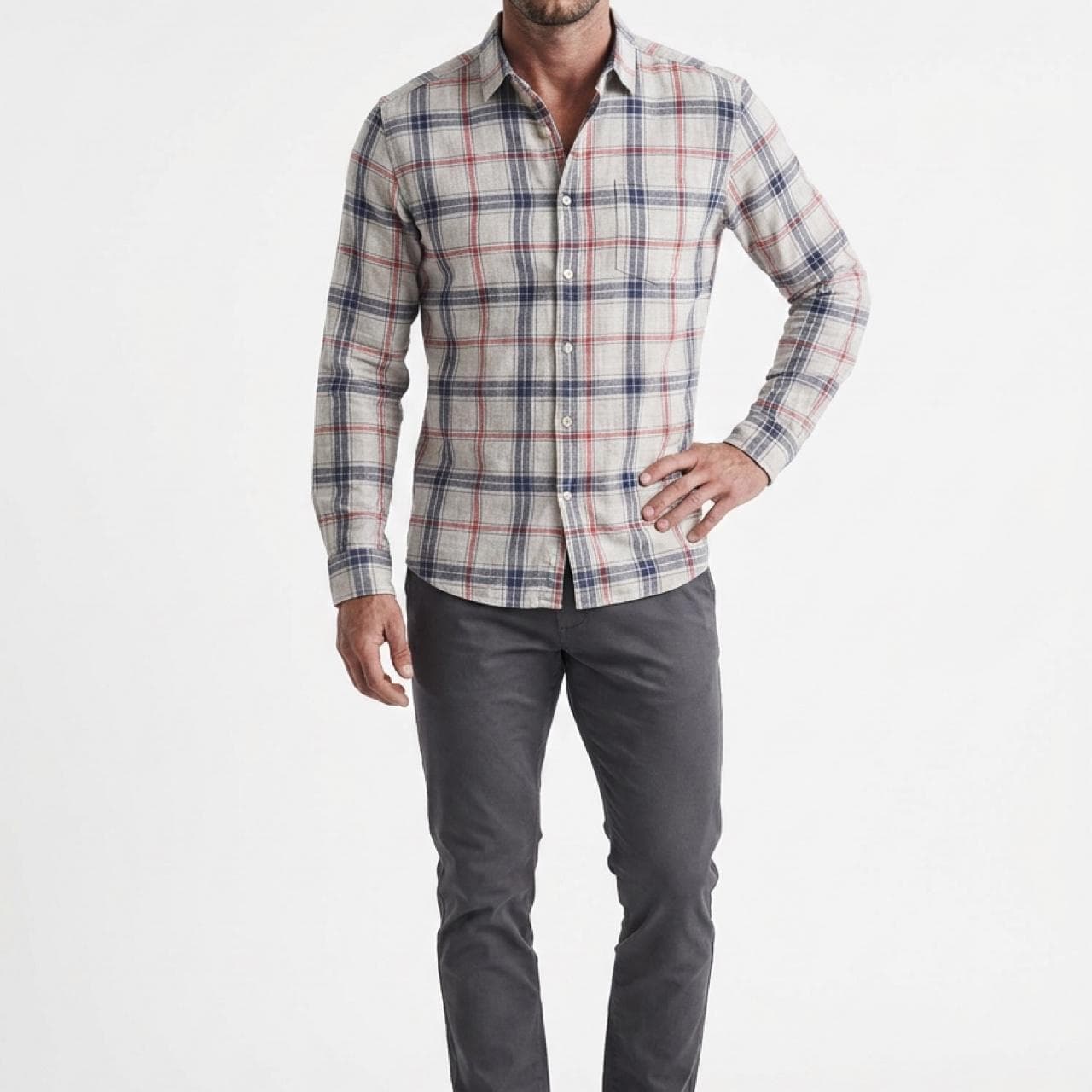 Maddox Authentic Men's Long Sleeve Button-Up Shirt — photo 2 of 4