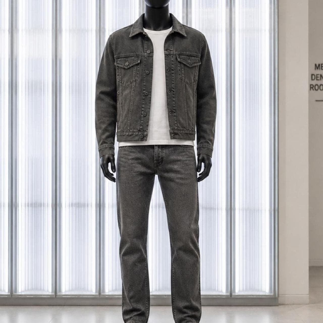 Gap 1969 Slim Fit Grey Washed Denim Jeans — photo 2 of 4