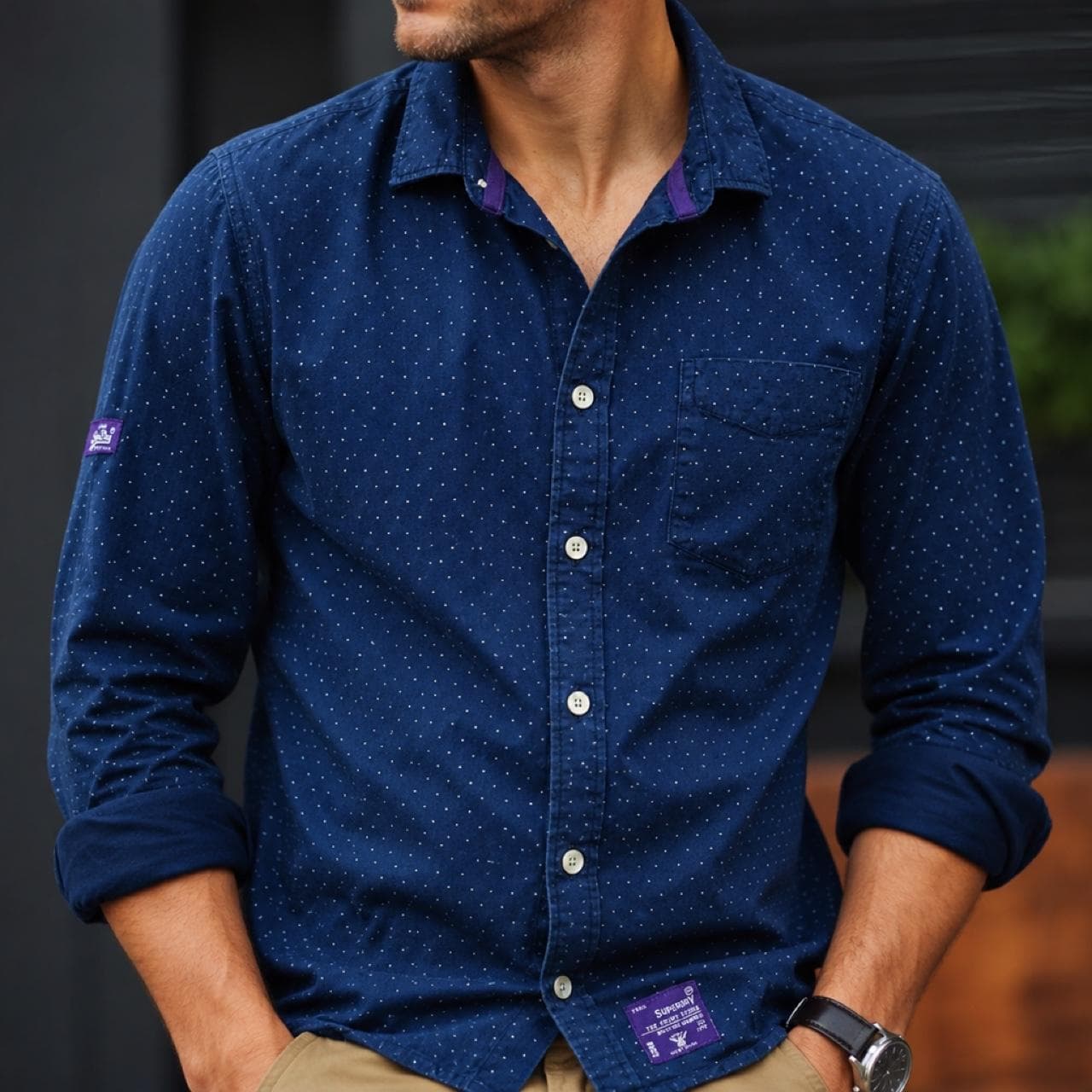 Superdry Vintage Shirt Store Long Sleeve Button Up Shirt — photo 2 of 4
