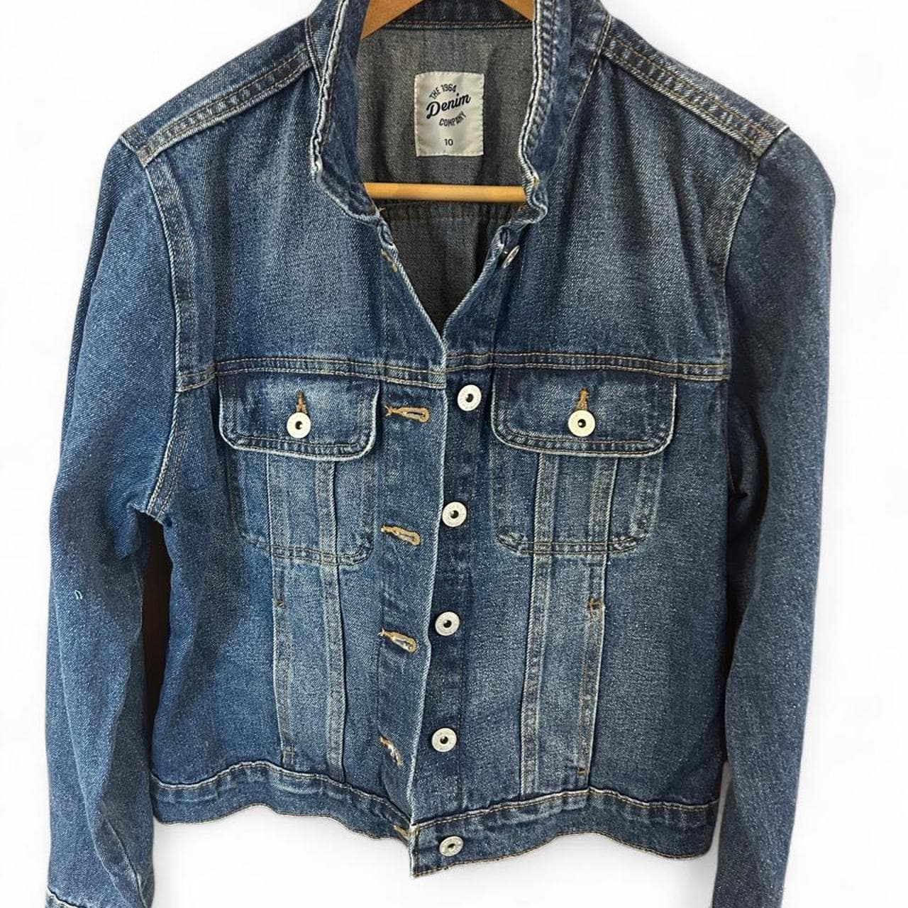 Denim & Co. White Denim Jacket — photo 2 of 4