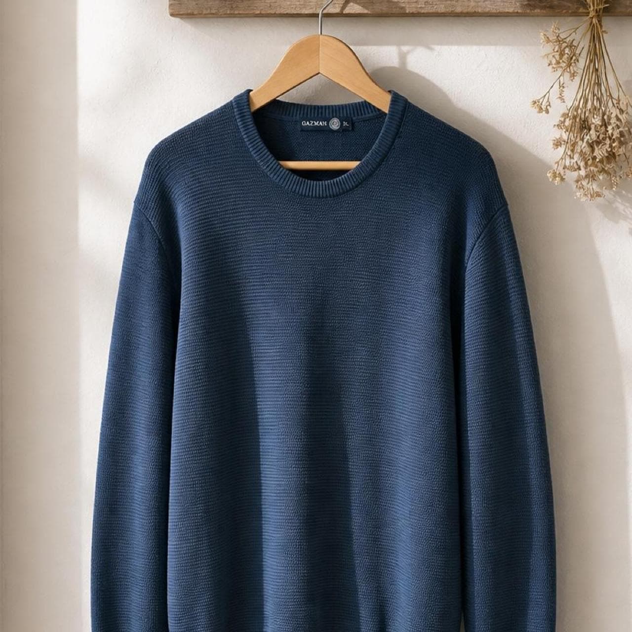 Gazman Men's Textured Crew Neck Cotton Jumper — photo 4 of 4