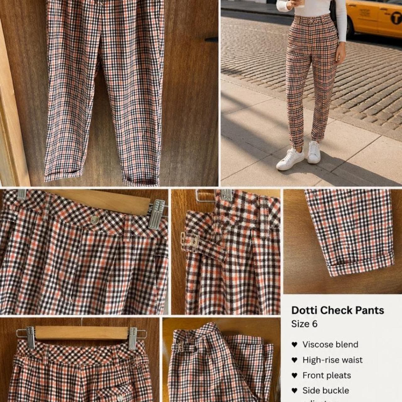 Dotti Women's Check Pattern Trousers — photo 2 of 7