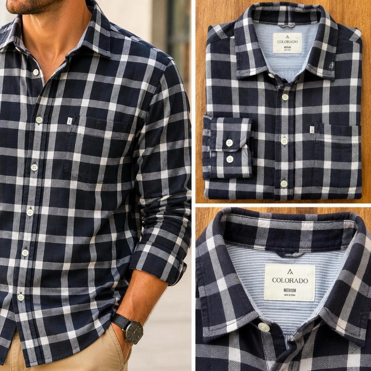 Colorado Men's Long Sleeve Button Up Check Shirt — photo 1 of 4