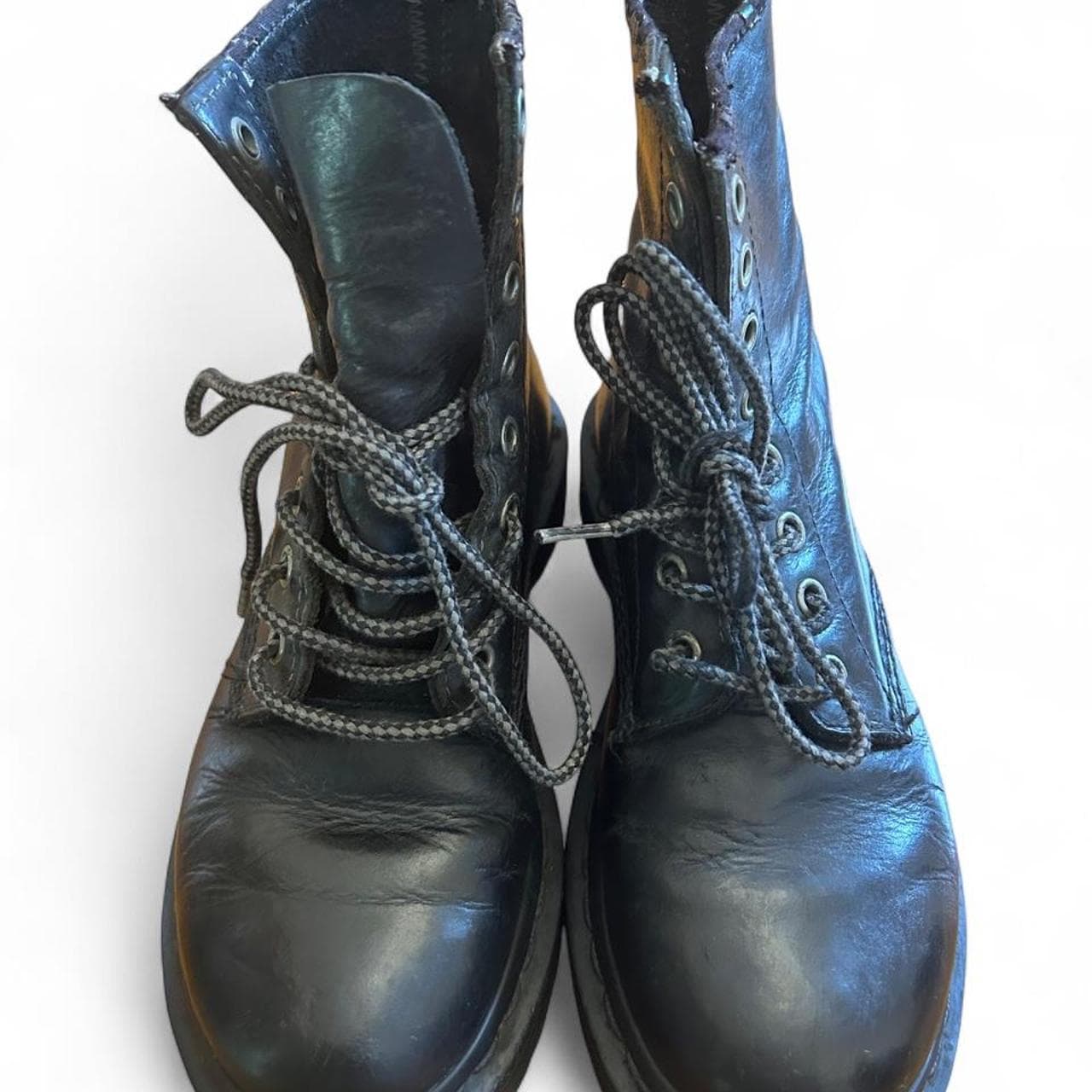 Dr. Martens Classic Black Leather Lace Up Boots — photo 1 of 5