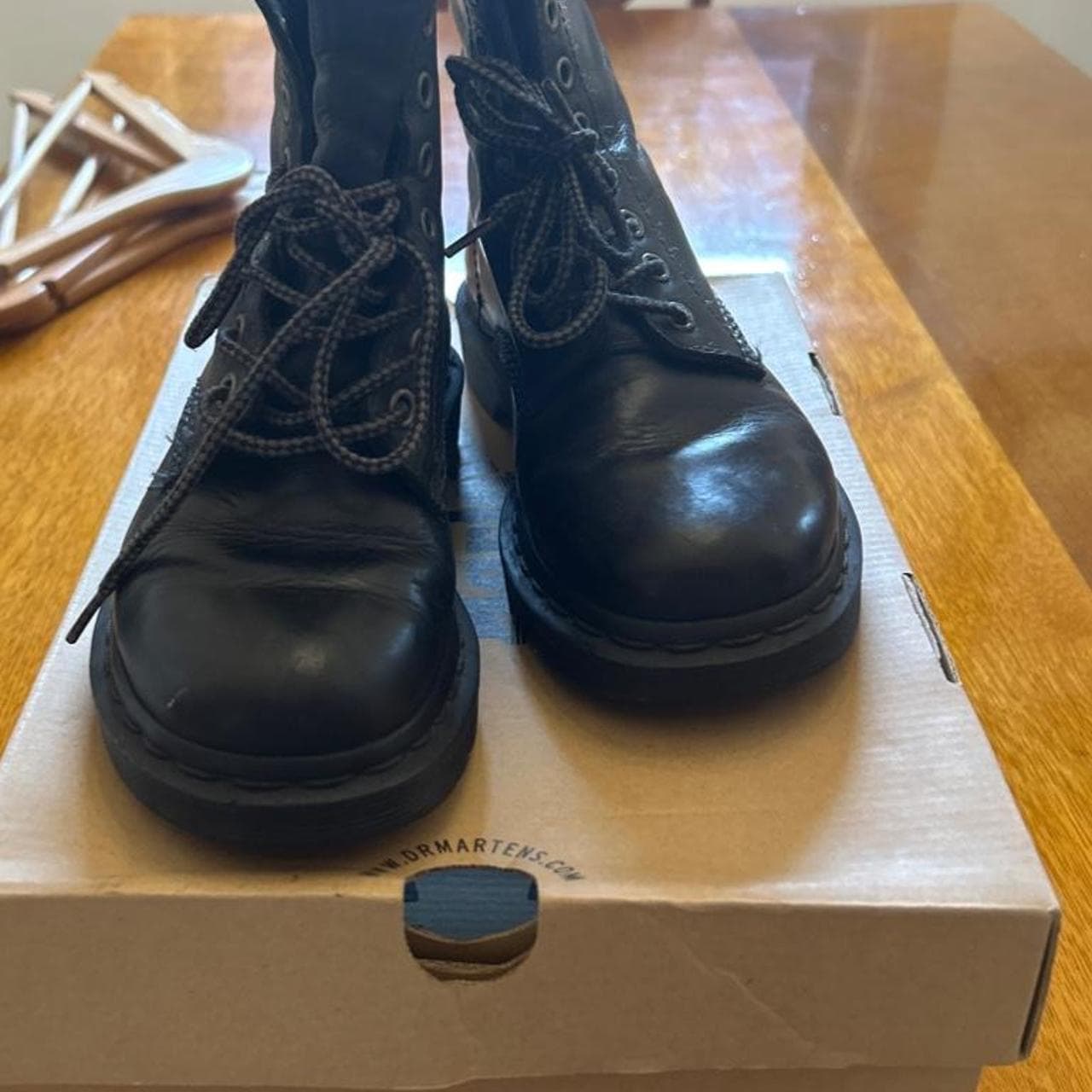 Dr. Martens Classic Black Leather Lace Up Boots — photo 5 of 5