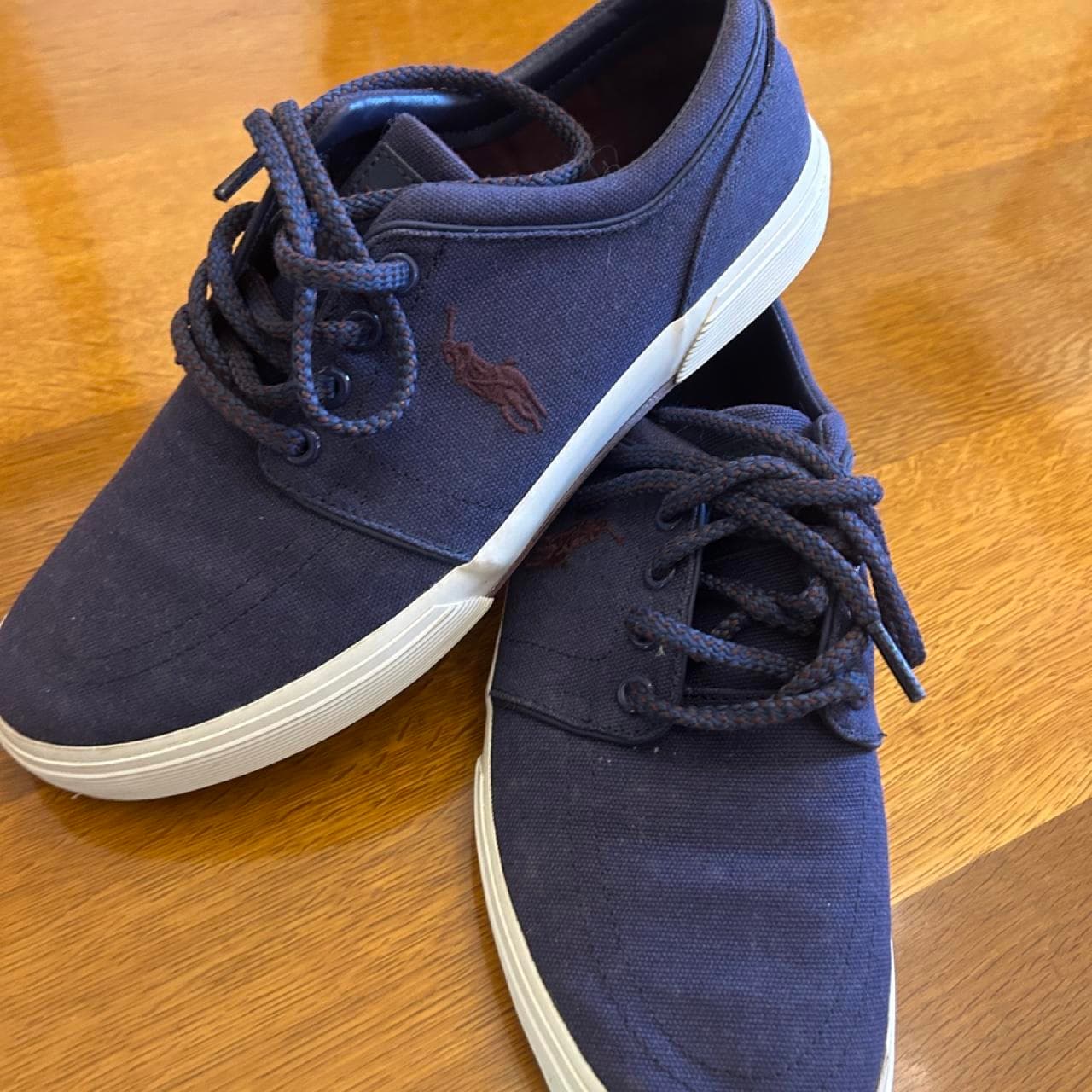 Polo Ralph Lauren Navy Canvas Sneakers — photo 1 of 5