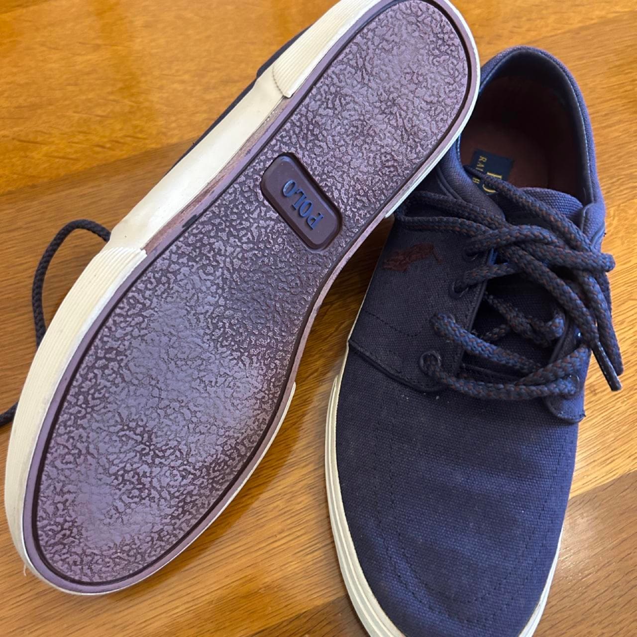 Polo Ralph Lauren Navy Canvas Sneakers — photo 3 of 5