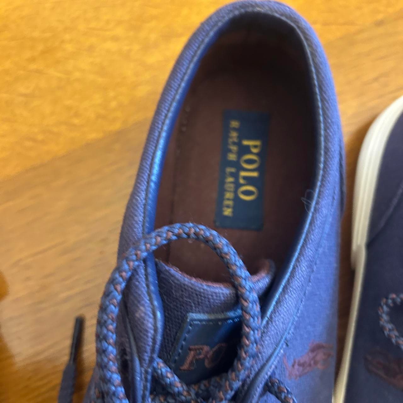 Polo Ralph Lauren Navy Canvas Sneakers — photo 4 of 5