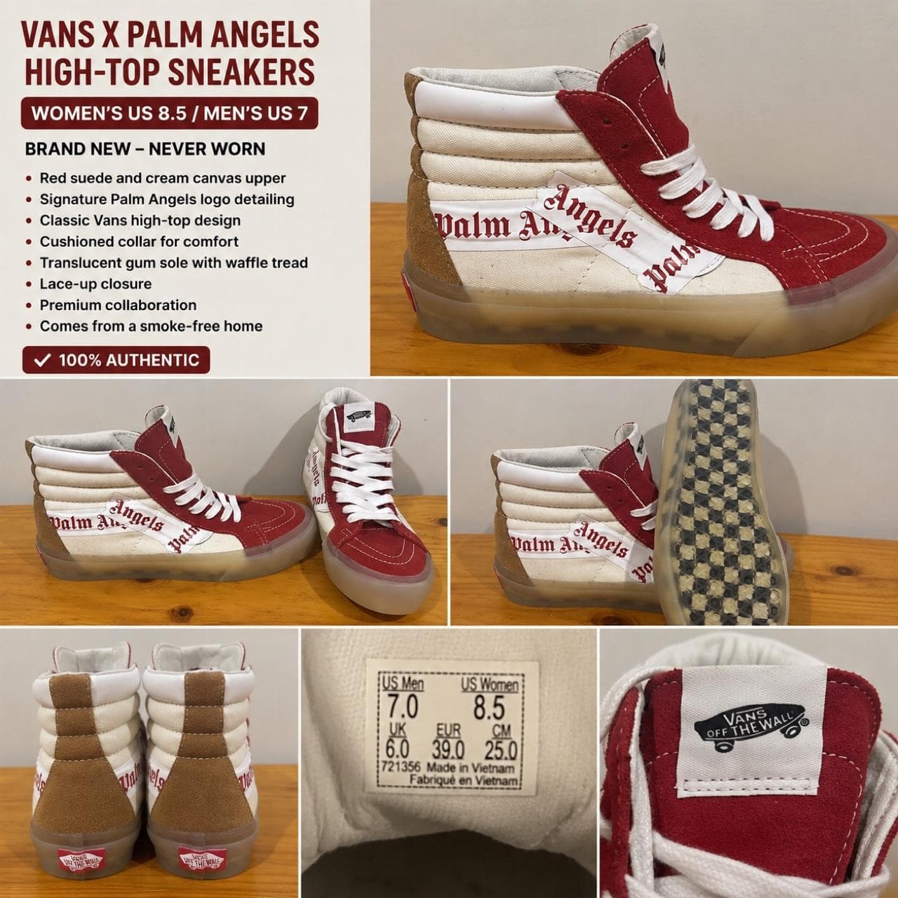 Vans X Palm Angels High-Top Sneakers — photo 3 of 7