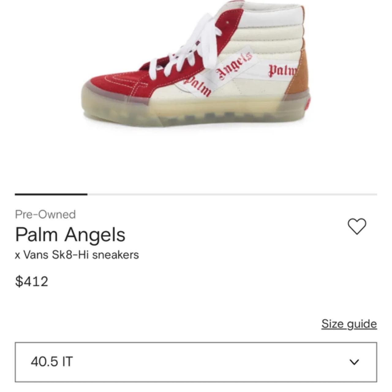 Vans X Palm Angels High-Top Sneakers — photo 6 of 7