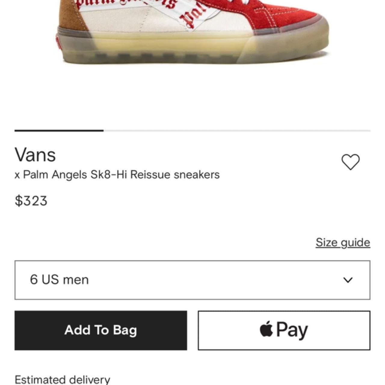 Vans X Palm Angels High-Top Sneakers — photo 7 of 7
