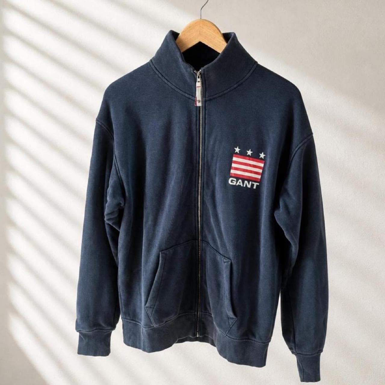 GANT Navy Full Zip Sweatshirt — photo 1 of 4