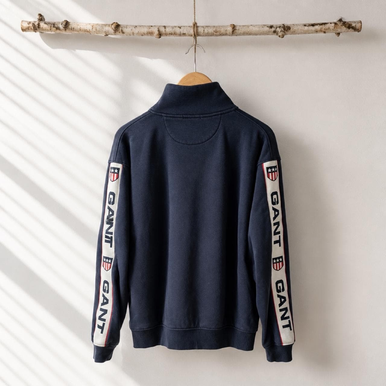 GANT Navy Full Zip Sweatshirt — photo 2 of 4