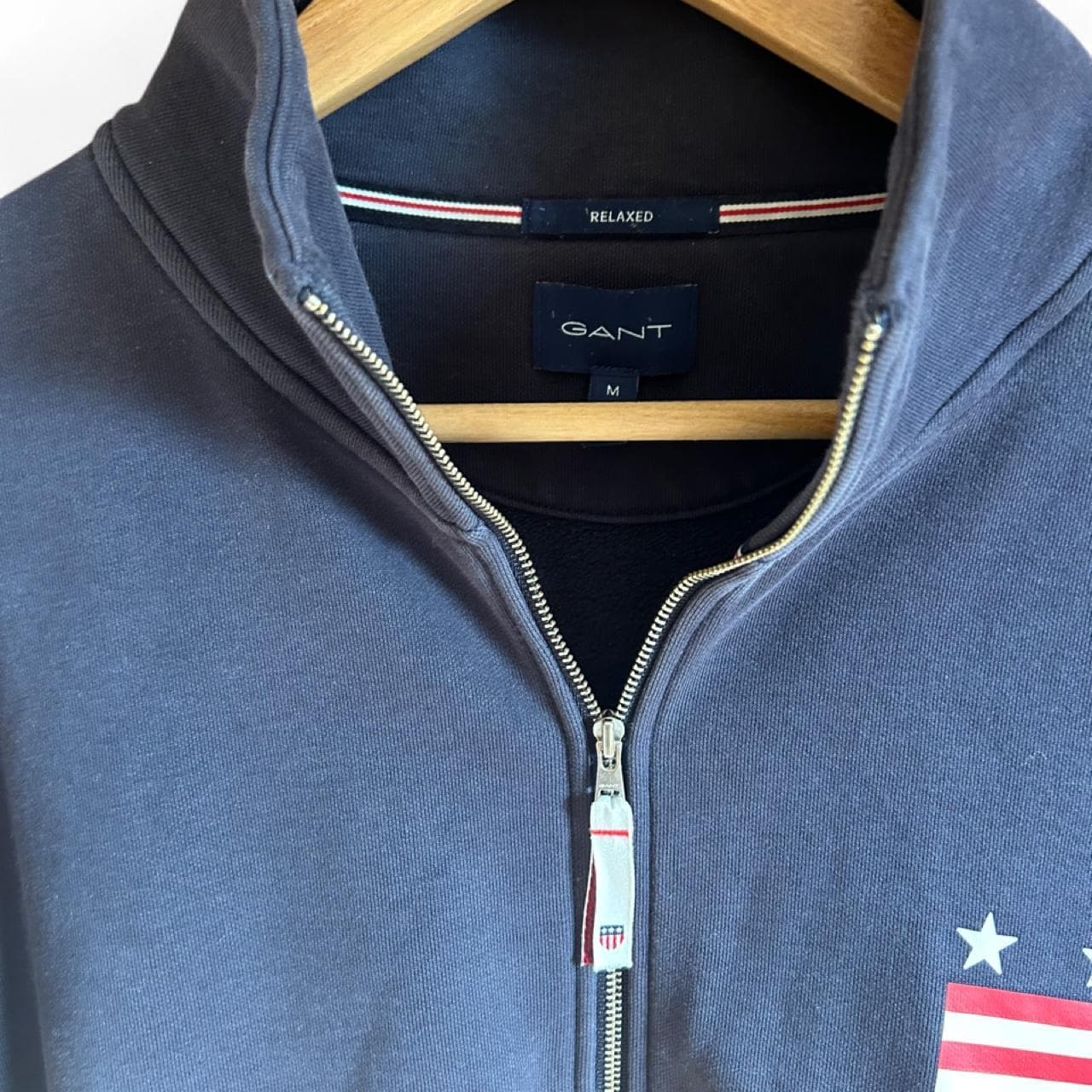 GANT Navy Full Zip Sweatshirt — photo 4 of 4