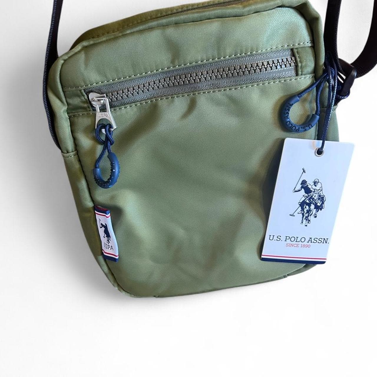 U.S. Polo Assn. Unisex Crossbody Messenger Bag Olive Green — photo 1 of 4