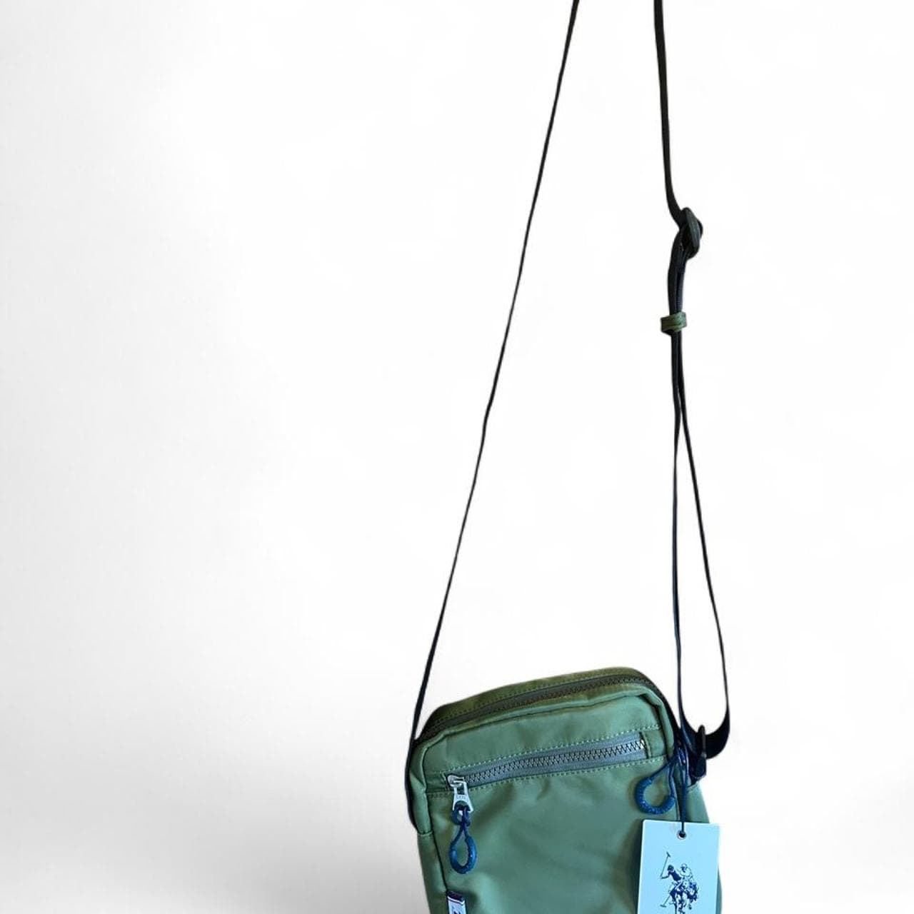 U.S. Polo Assn. Unisex Crossbody Messenger Bag Olive Green — photo 3 of 4