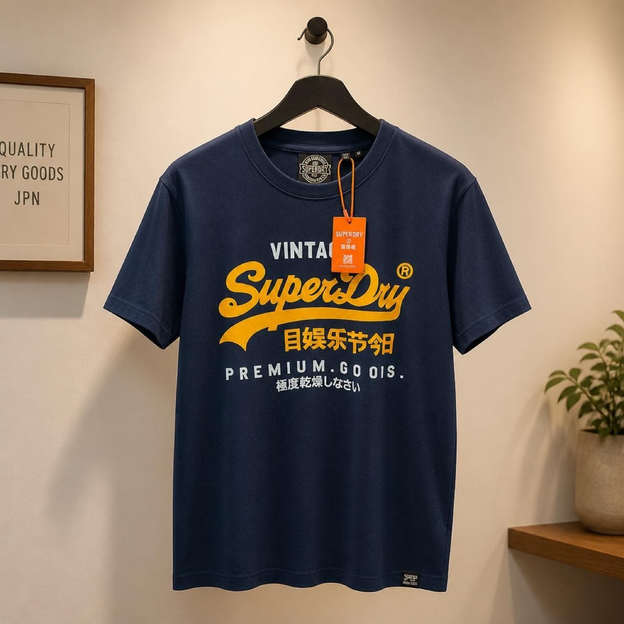 Superdry Vintage Logo T-Shirt Navy — photo 1 of 5
