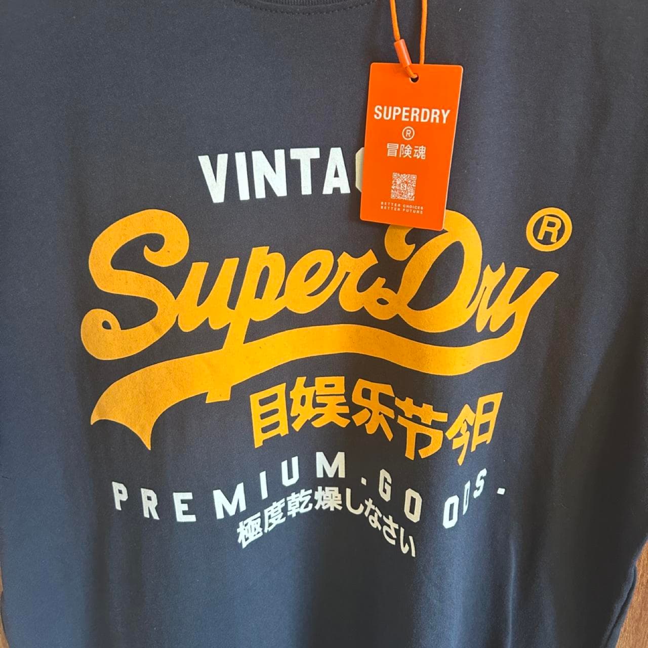 Superdry Vintage Logo T-Shirt Navy — photo 4 of 5
