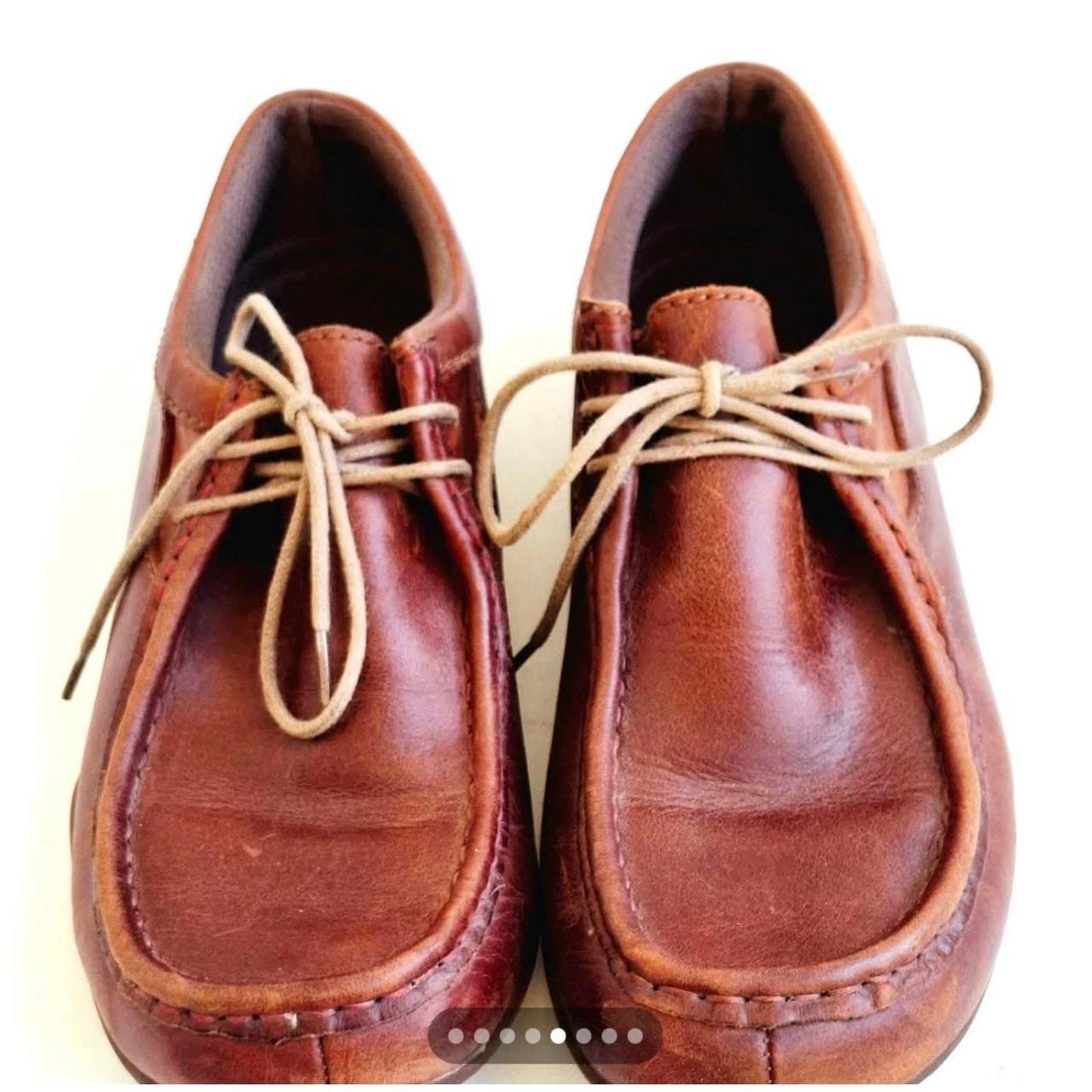 Vintage Karandonis Genuine Leather Moccasin Boat Shoes — photo 2 of 6