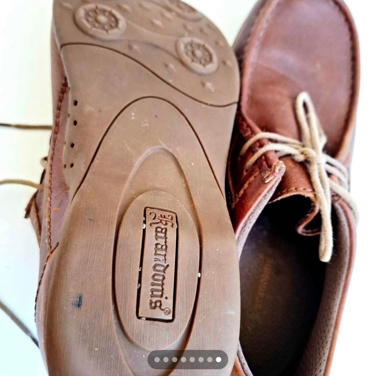 Vintage Karandonis Genuine Leather Moccasin Boat Shoes — photo 3 of 6