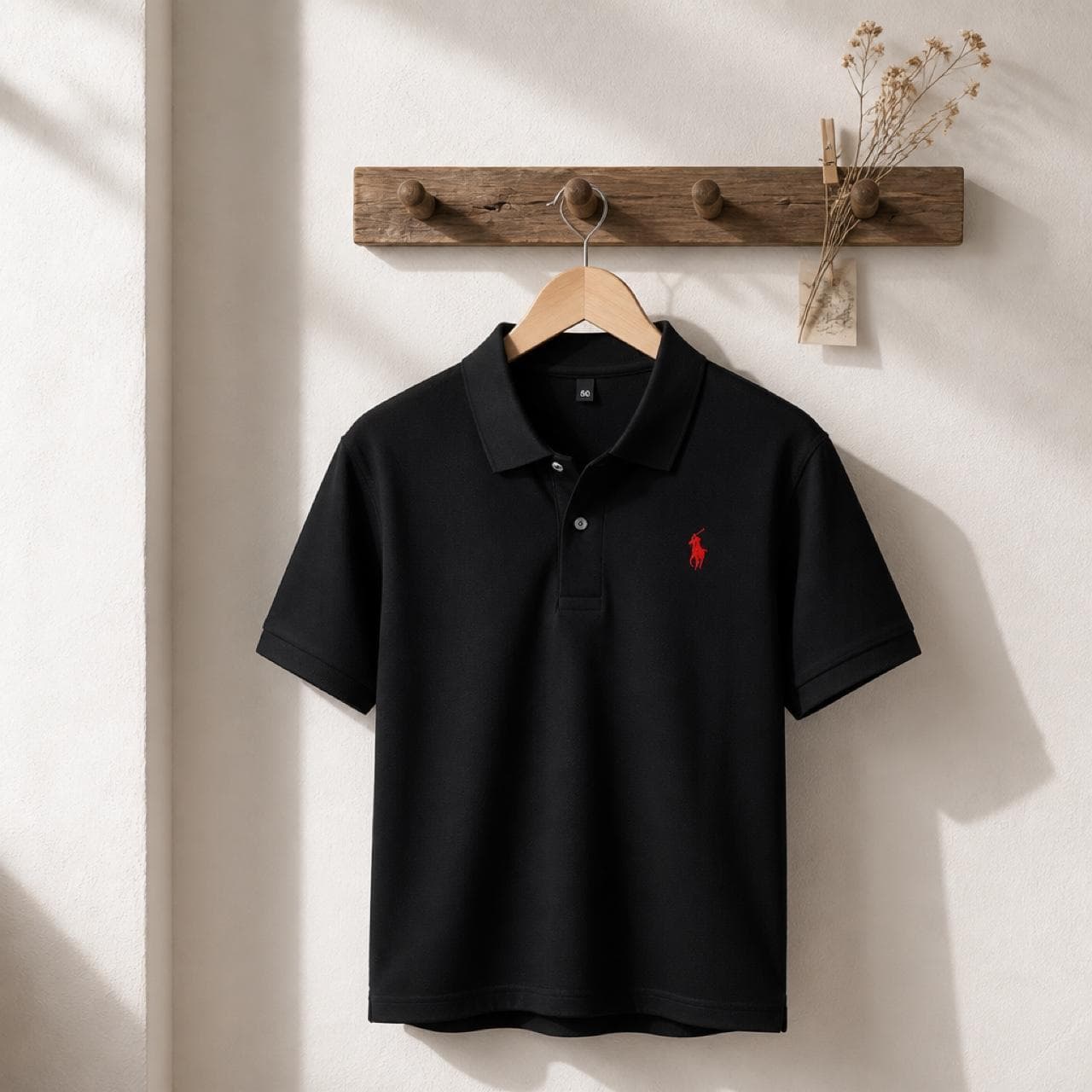 Men's Navy Blue Muscle Fit Polo Shirt — photo 2 of 2