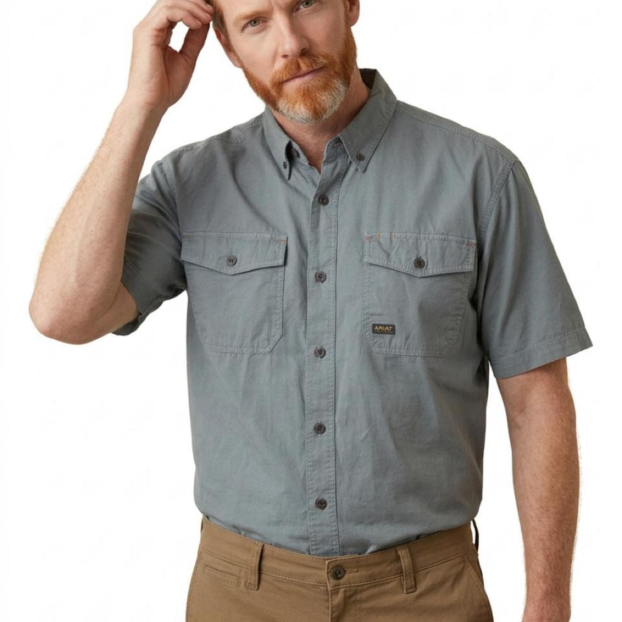 Ariat Rebar Men's Short Sleeve Work Shirt — photo 3 of 6