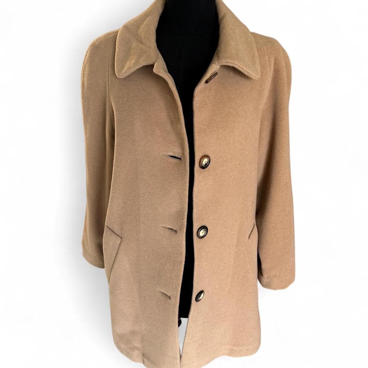 Vintage Wool And Cashmere Blend Tailored Coat — photo 1 of 5