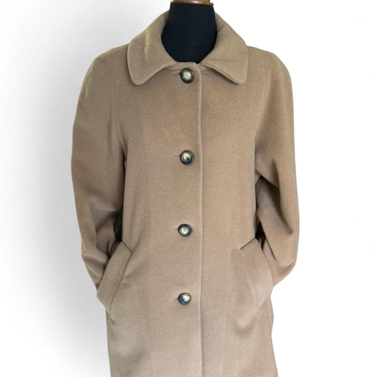 Vintage Wool And Cashmere Blend Tailored Coat — photo 3 of 5