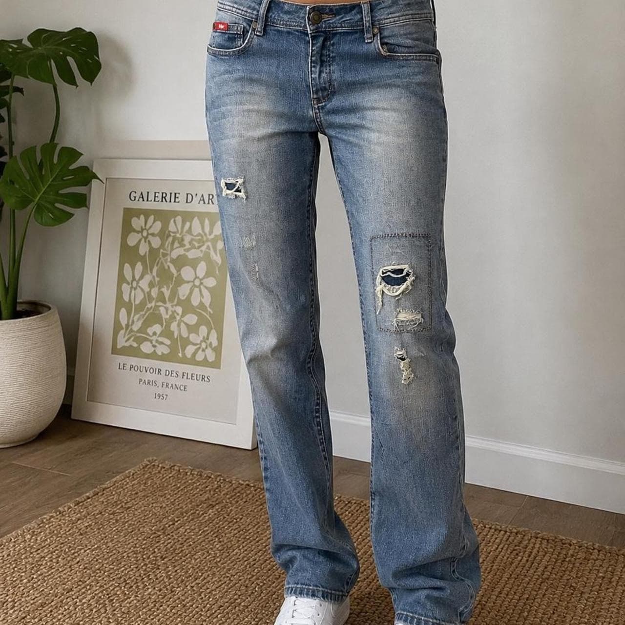 Vintage Lee Cooper Distressed Straight Leg Jeans — photo 1 of 6